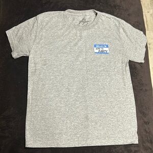 Kid Dangerous Youth Grey Graphic Print Short Sleeve Crewneck T-Shirt Small‎